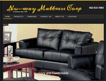 Tablet Screenshot of nuwaymattress.com
